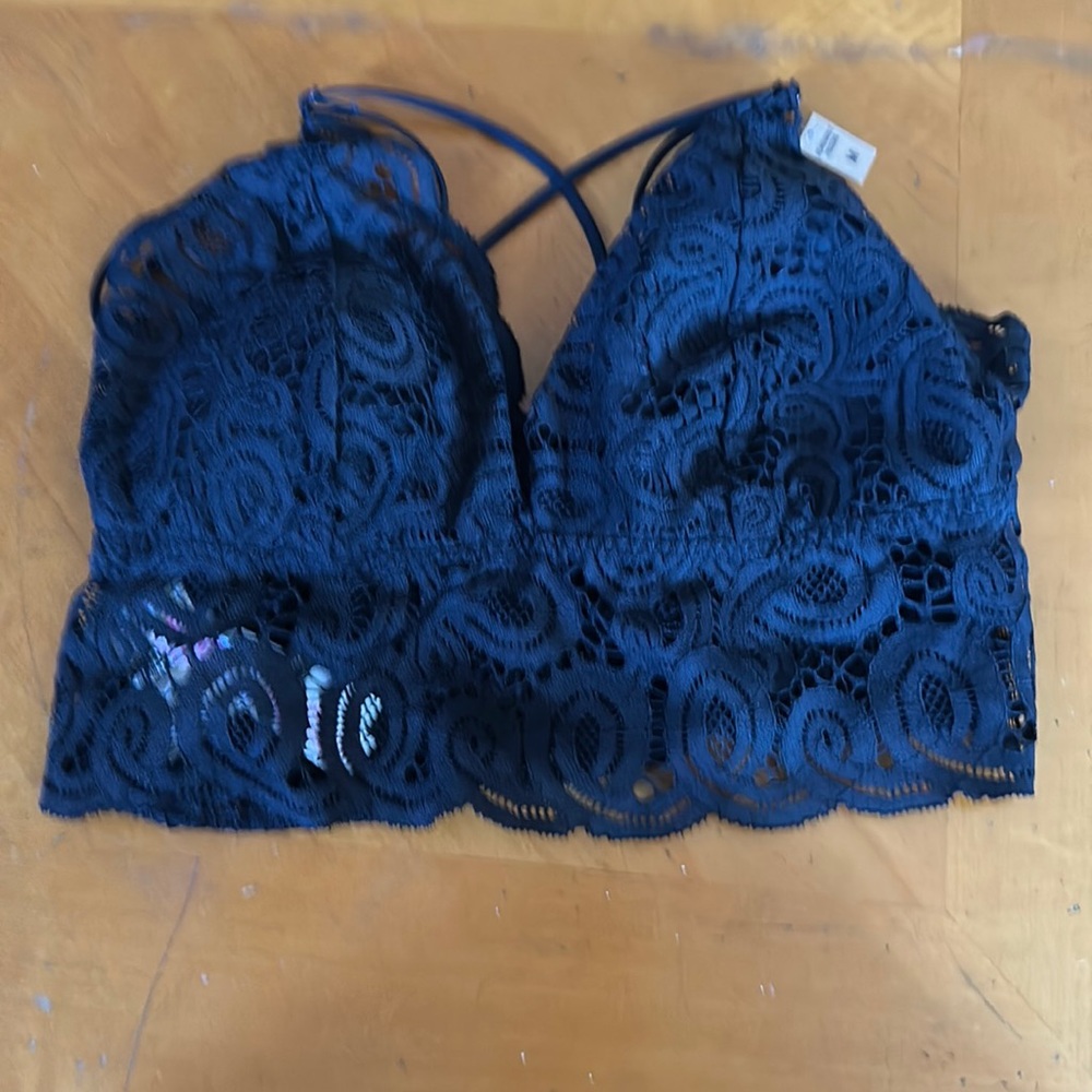 New black Lace Bralette